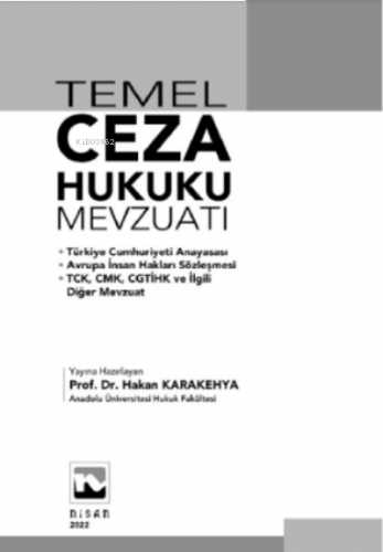 Temel Ceza Hukuku Mevzuatı (Ciltli)