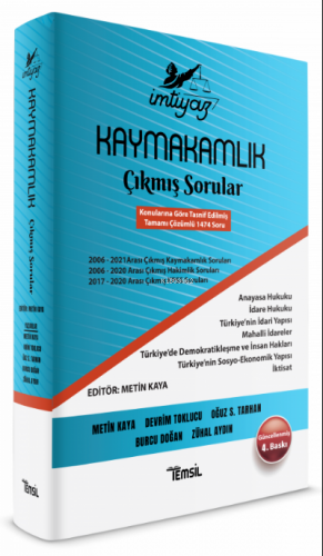 Temsil Kaymakamlık İmtiyaz Çıkmış Sorular