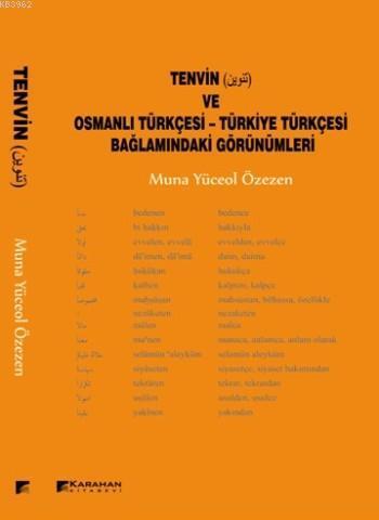 Tenvin Ve Osmanlı Türkçesi