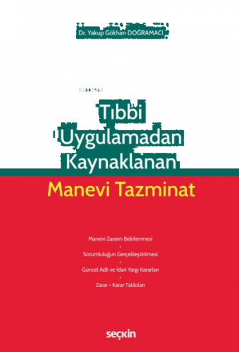 Tıbbi Uygulamadan Kaynaklanan Manevi Tazminat