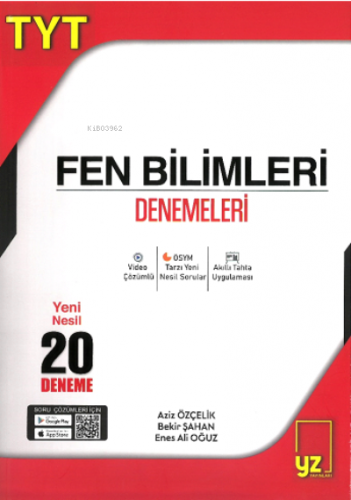 TYT Fen Bilimleri Denemeleri Yeni Nesil 20 Deneme