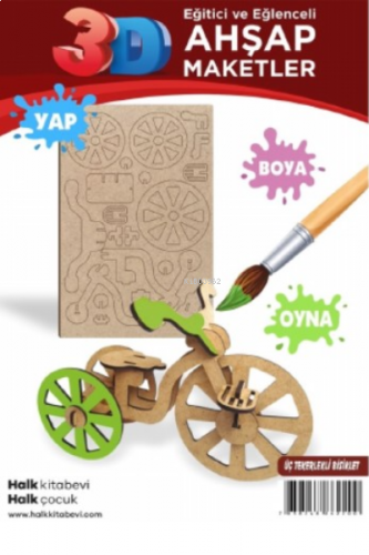 Üç Tekerlekli Bisiklet Ahşap Maket