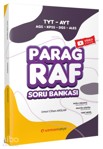 Uzman Kariyer Yayınları KPSS MEB-AGS DGS ALES TYT AYT Paragraf Soru Bankası