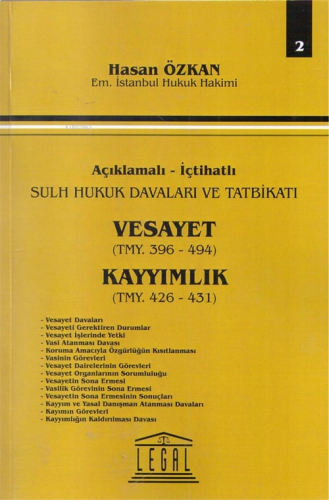 Vesayet TMY. 396 - 494, Kayyımlık TMY. 426-431