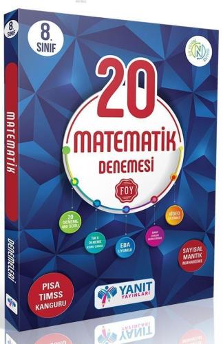 Yanıt Yayınları 8. Sınıf LGS Matematik Video Çözümlü 20 Denemesi Yanıt