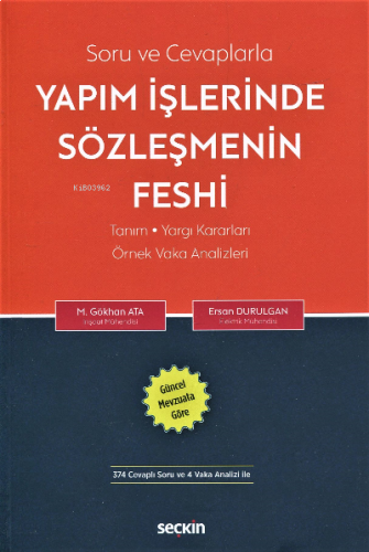 Yapım İşlerinde Sözleşmenin Feshi