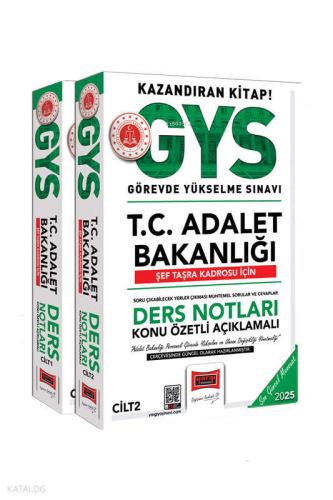 Yargı Yayınları 2025 GYS T.C Adalet Bakanlığı Şef Taşra Kadrosu İçin D