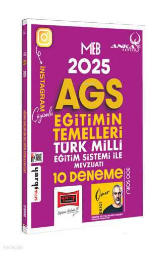 Yargı Yayınları 2025 MEB-AGS Eğitimin Temelleri Türk Milli Eğitim Sistemi ile Mevzuatı 10 Deneme