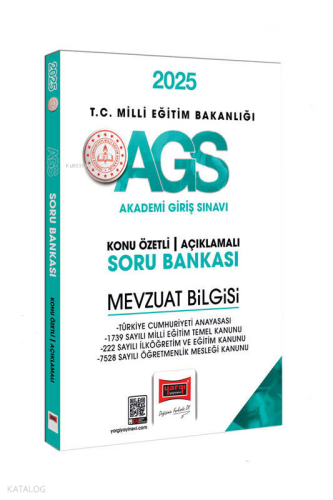 Yargı Yayınları 2025 MEB-AGS Mevzuat Bilgisi Konu Özetli Açıklamalı Soru Bankası