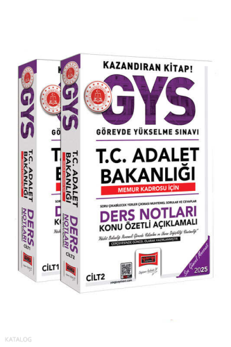 Yargı Yayınları 2025 T.C Adalet Bakanlığı Memur Kadrosu İçin Ders Notları