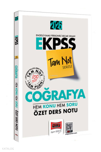 Yargı Yayınları 2026 E-KPSS Tam Not Serisi Coğrafya Hem Konu Hem Soru 