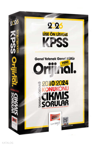 Yargı Yayınları 2026 KPSS Lise-Ön Lisans GK-GY Orijinal 2010-2024 Konu Konu Çıkmış Sorular