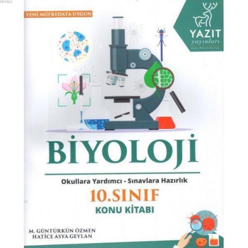 Yazıt Yayınları 10. Sınıf Biyoloji Konu Kitabı Yazıt