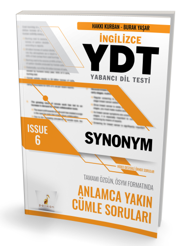 YDT İngilizce Synonym Issue 6