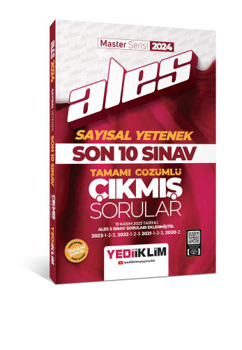 Yediiklim Yayıncılık ALES Sayısal Yetenek Son 10 Sınav Tamamı Çözümlü Çıkmış Sorular