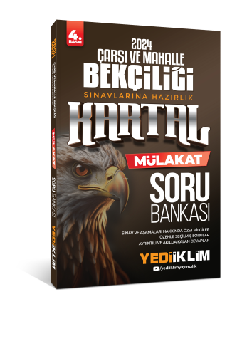 Yediiklim Yayıncılık Çarşı Ve Mahalle Bekçiliği Sınavlarına Hazırlık Kartal Mülakat Soru Bankası