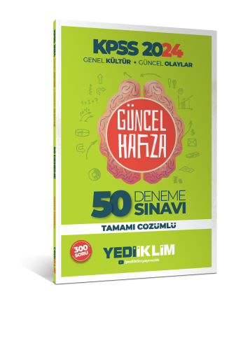 Yediiklim Yayıncılık KPSS Genel Kültür Güncel Olaylar Tamamı Çözümlü 50 Deneme 300 Soru