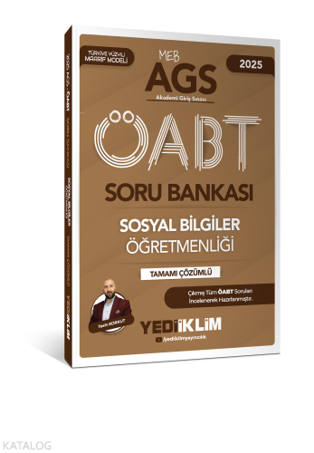 Yediiklim Yayınları 2025 MEB AGS ÖABT Sosyal Bilgiler Öğretmenliği Tam