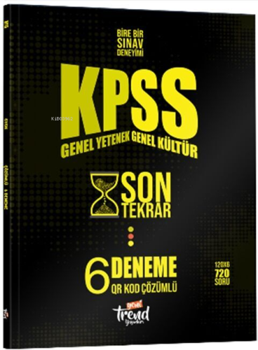 Yeni Trend Yayınları KPSS Son Tekrar QR Çözümlü 6 Deneme