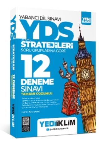 YÖKDİL Stratejileri Soru Gruplarına Göre Tamamı Çözümlü 12 Deneme Sına