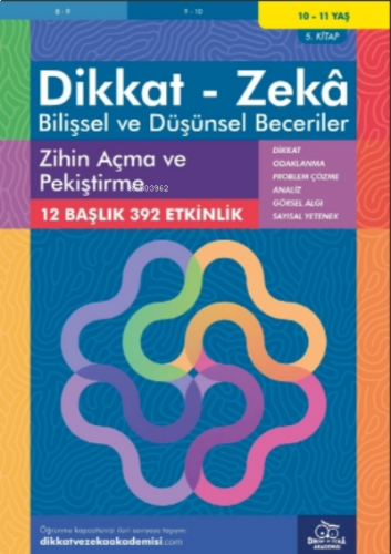 Zihin Açma ve Pekiştirme ( 10 - 11 Yaş 5 Kitap, 392 Etkinlik )