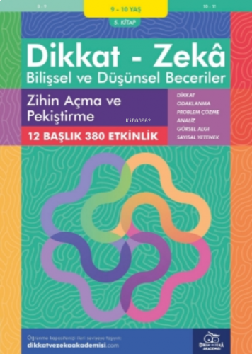 Zihin Açma ve Pekiştirme ( 9 - 10 Yaş 5 Kitap, 380 Etkinlik )